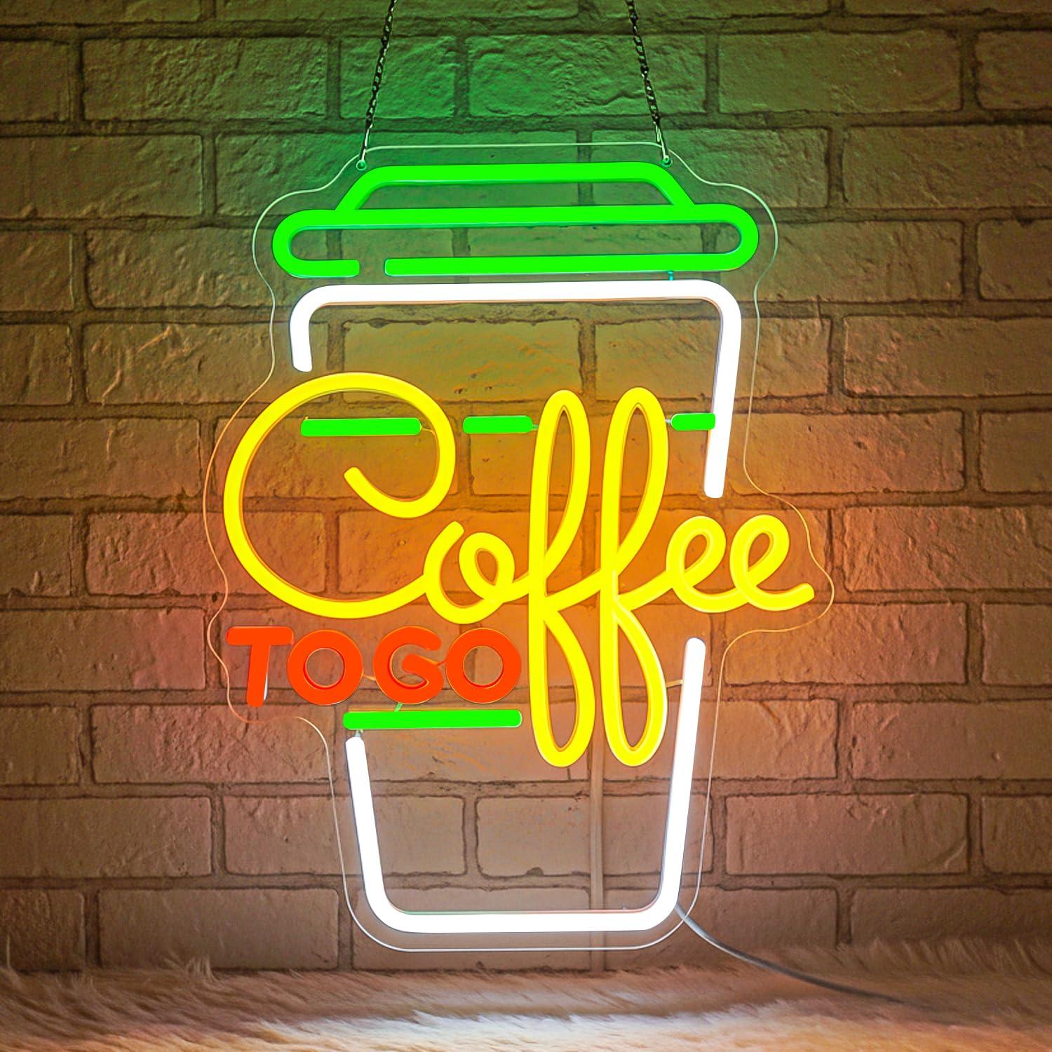 Home Bar And Coffee - Lampu LED Neon Sign Kopi USB