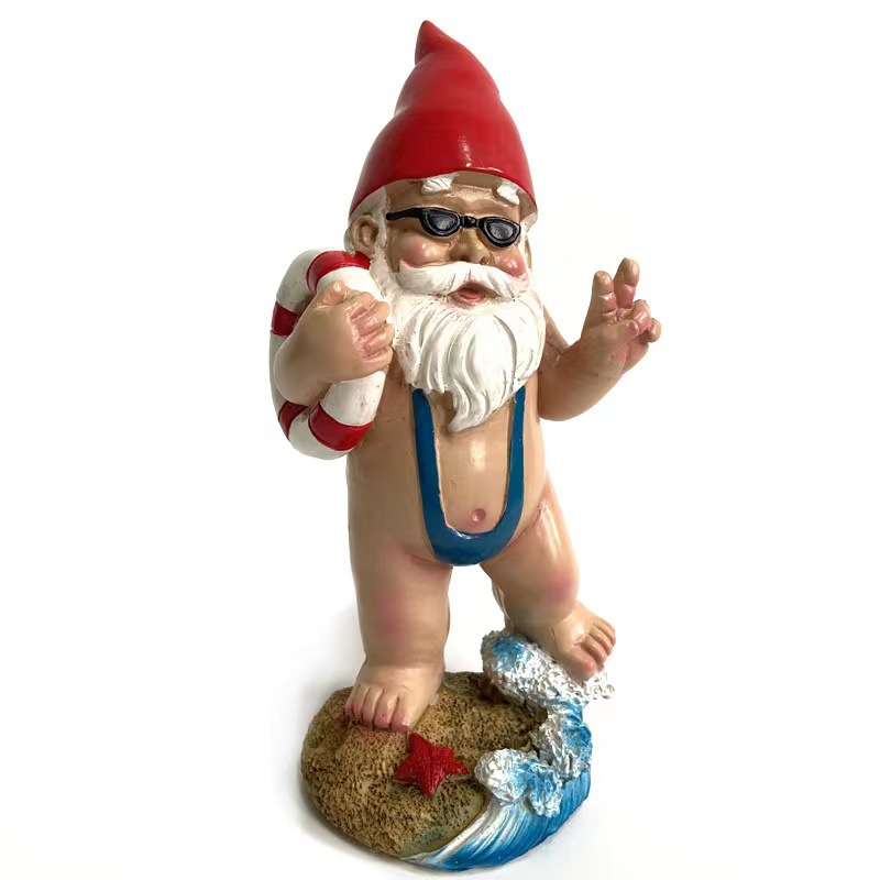 Home Bargains - Ornamen Dekorasi Kurcaci Selancar Gelombang Laut