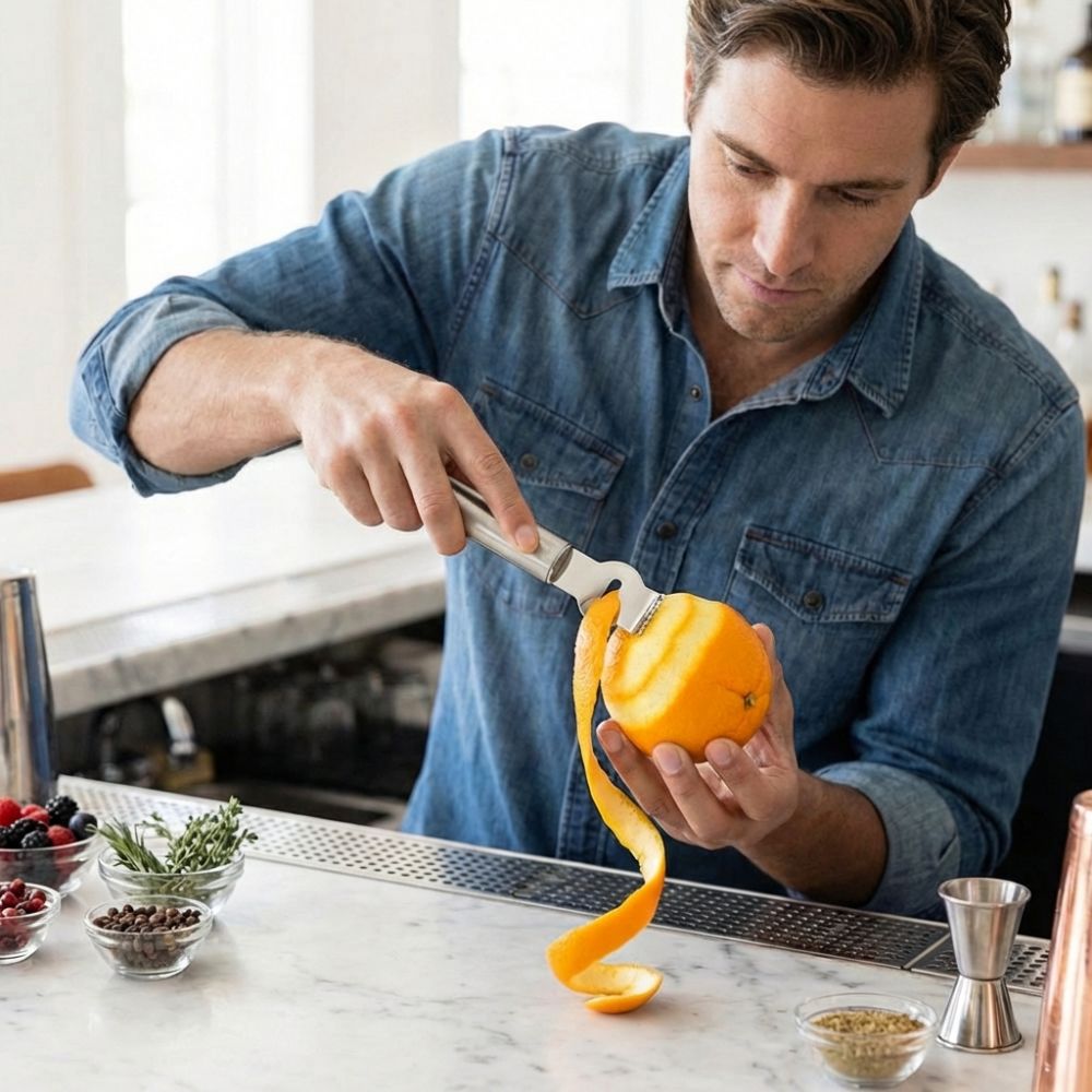 Pengupas Lemon Stainless Steel - Peeler Channel Knife ulasan dan harga