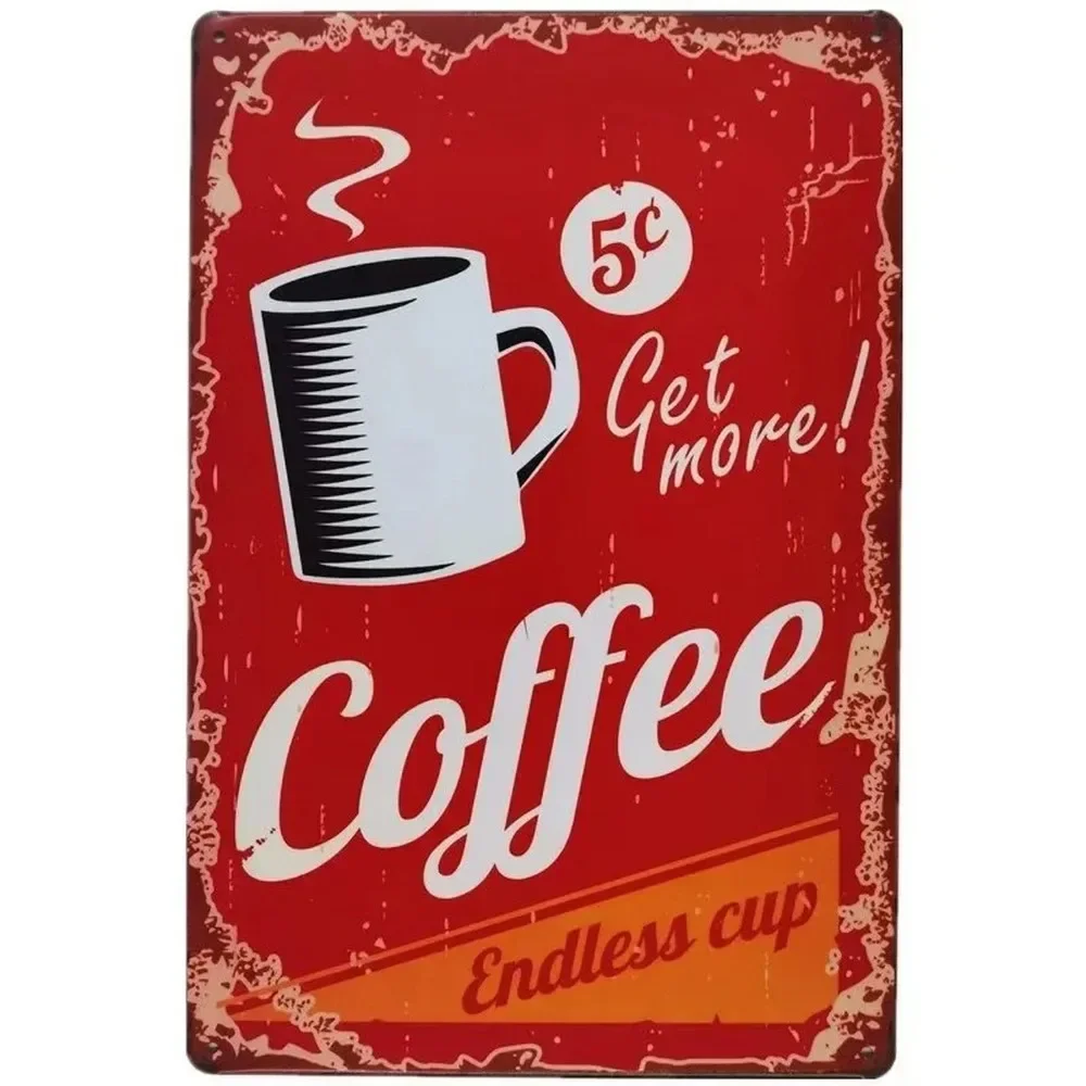 Papan Tanda Logam Dekorasi Din - Home Bar And Coffee ulasan dan harga