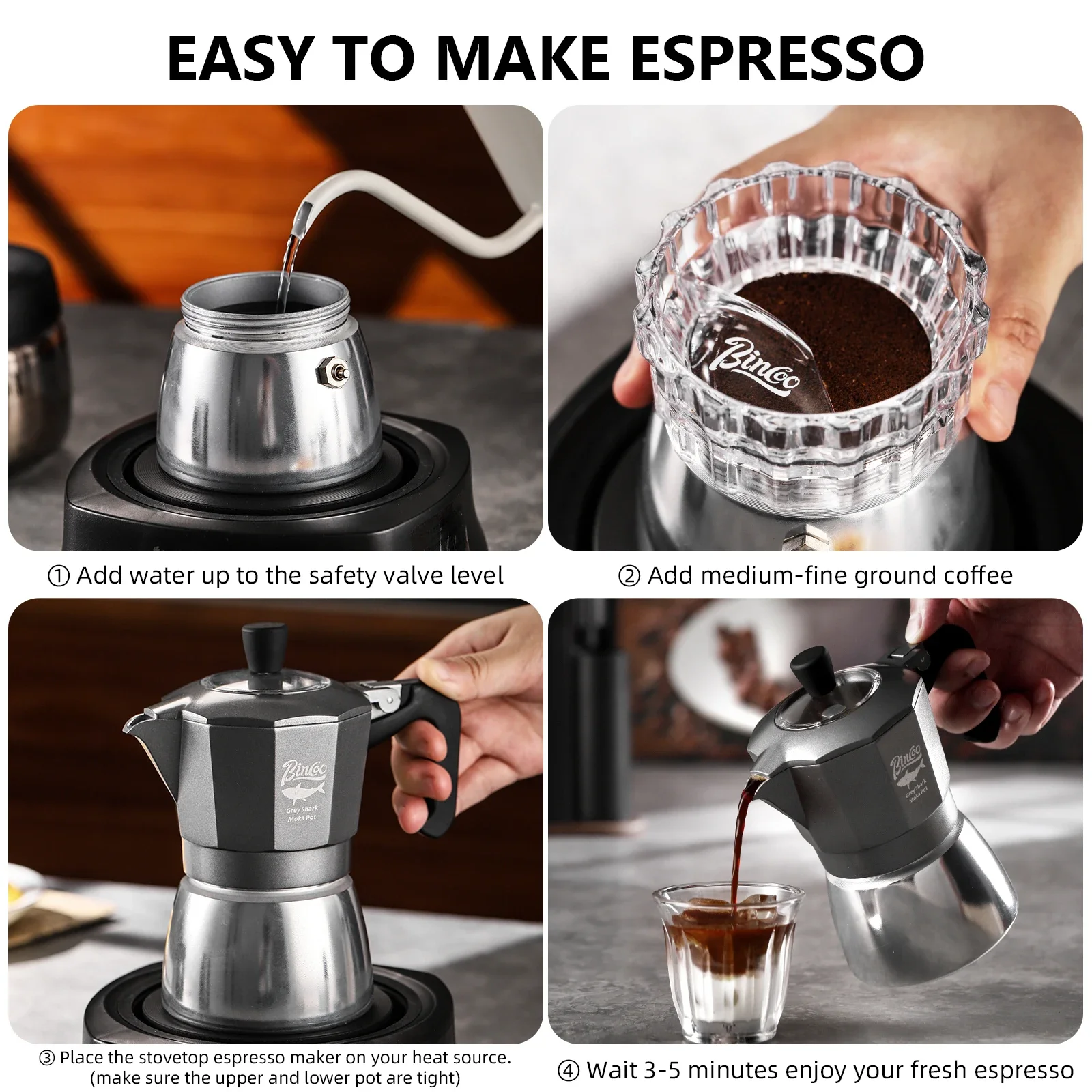 Bincoo 2 Cangkir Double Valve  - Home Barista ulasan dan harga