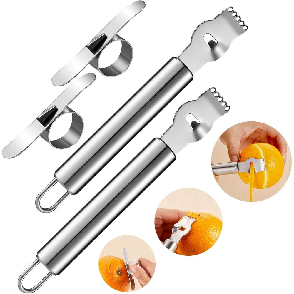 Set 4-in-1 Pengupas dan Pemoto - Peeler Channel Knife ulasan dan harga