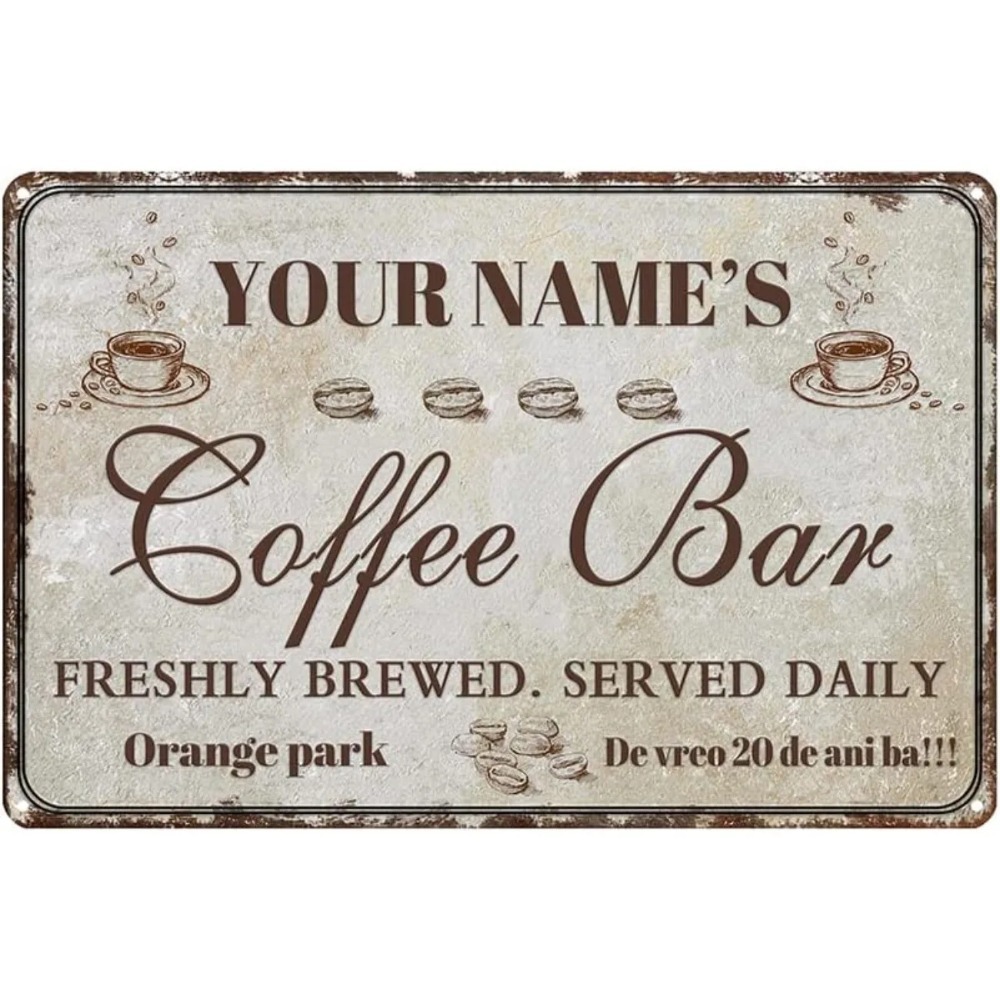 Papan Logam Retro Kustom untuk - Home Bar And Coffee ulasan dan harga