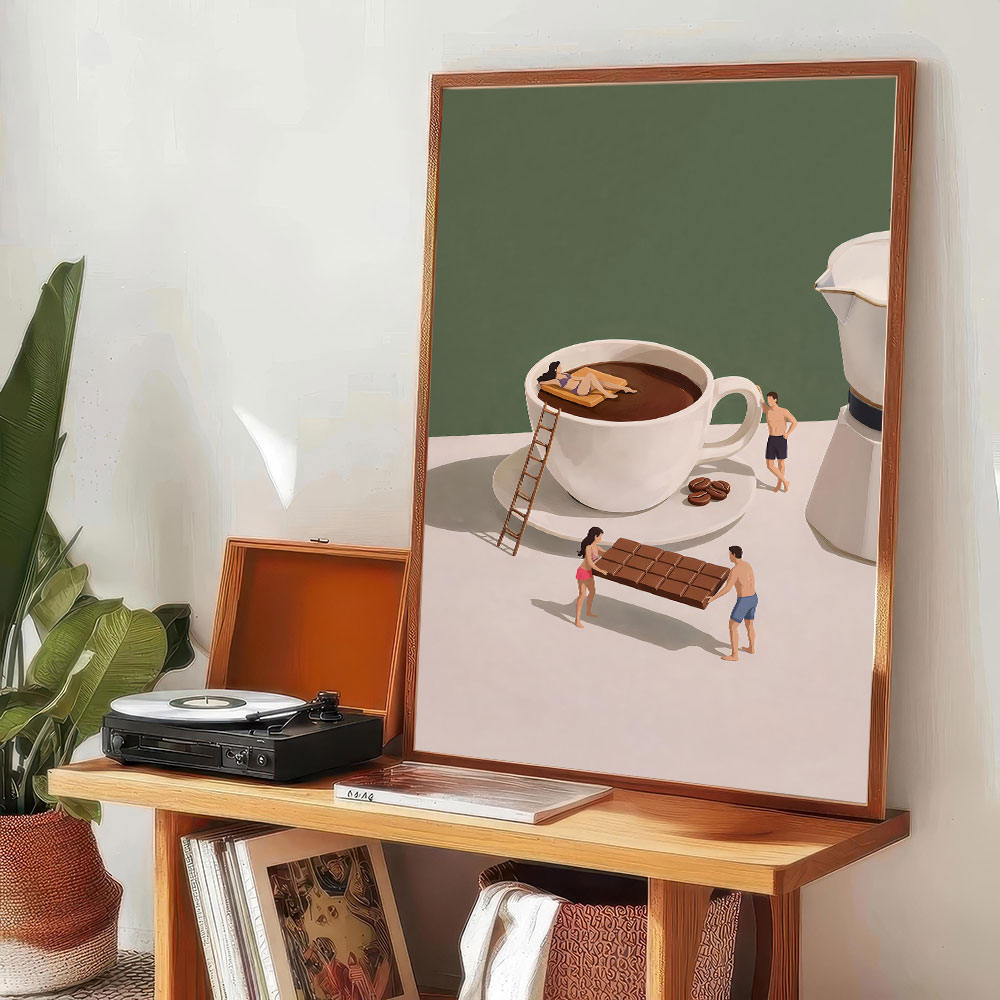 1 Buah Poster Pecinta Kopi Sen - Home Bar And Coffee ulasan dan harga
