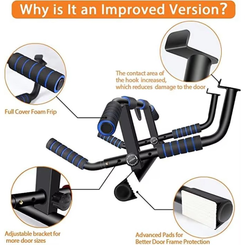 Pull up Bar untuk Pintu Multif - Home Bar And Gym ulasan dan harga