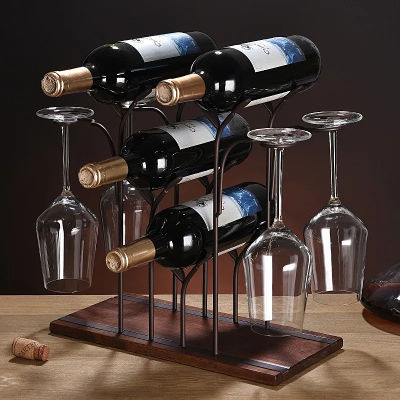 Rak botol anggur merah kreatif - Home Bar Setup ulasan dan harga