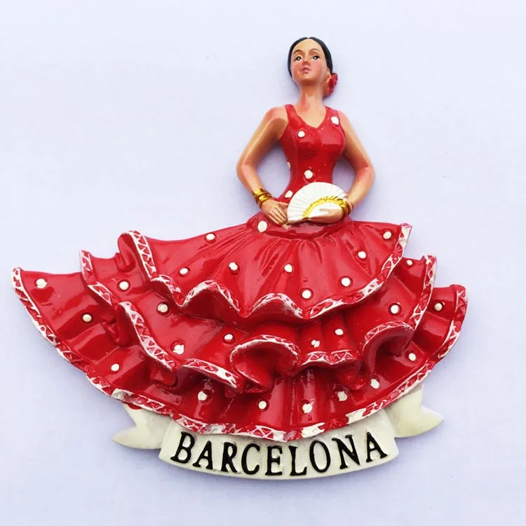 Magnet Kulkas Spanyol Stiker M - Home Barcelona ulasan dan harga